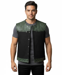 Chaleco de Carreras de Cuero Personalizado, Resistente al Viento, Talla Grande, para Motociclistas, Protección y Seguridad, Tendencia 2026 - Product Image 4