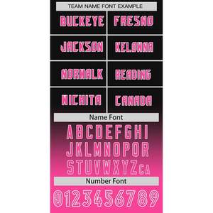 Maillot de baseball à manches longues personnalisé avec dégradé 2025, vêtements de sport personnalisés avec nom et numéro imprimés pour hommes, femmes et jeunes - Product Image 3