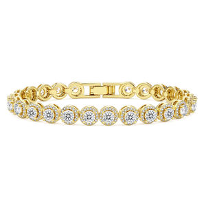 Nueva Llegada, Alta Calidad, Nueva Moda, Pulsera de Cadena Cubana con Zirconias Iced Out, Pulsera Hip Hop para Hombre, Pulsera de Tenis con Zirconias - Product Image 3