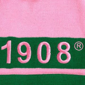Women Pink Green Pom Pom <b>Beanie</b> Hat Embroidered Letter Design Warm Knit Winter Cap Casual Fashion Accessory Outdoor Wear Stylish - Product Image 6