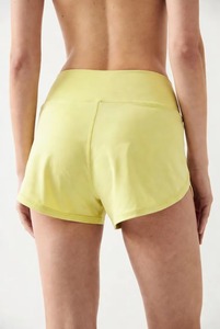 Shorts pour femmes personnalisés en usine, taille haute, en coton respirant, pour l'été, athlétiques, pour la course, la gym, l'entraînement, décontractés - Product Image 3