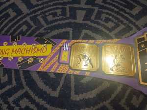 Cinturón de Campeonato Intercontinental de Lucha Libre de Peso Pesado, Correa Impresa de Cuero Grueso con Placas de Latón de 2mm - Product Image 5
