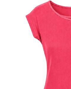 Customized Hot Pink Women Casual T Shirt Floral <b>Ring</b> Neck Short Sleeve Summer Fashion Soft <b>Stretch</b> Ladies Tee Blouse Top Wear - Product Image 3
