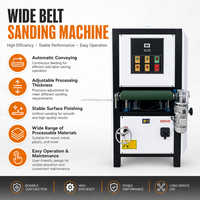 Machine à polir les métaux à bande abrasive manuelle de 600 mm pour le débavurage, le brossage et la finition industrielle des surfaces en acier inoxydable