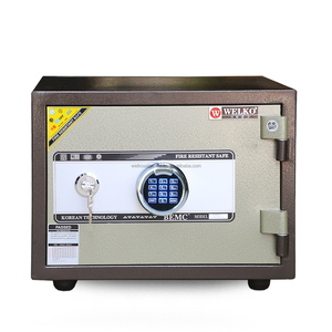 Fire Resistant Safe WELKO S400 FE Brown Key <b>Lock</b> Stainless Steel 1000-1200C Home - Product Image 1