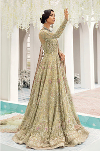 Vestido de Novia Pakistaní Moderno de Diseñador, Manga Larga, Bordado a Mano Premium, Encaje de Cristal, Volantes, Adornos Refinados - Product Image 5