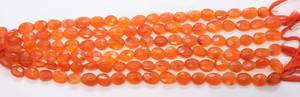 ลูกปัดคาร์เนเลียนทรงรีเหลี่ยมเพชรพลอยขนาด 10x14 มม. ลูกปัดพลอยคาร์เนเลียนสีส้มธรรมชาติขนาด 10 นิ้ว สำหรับทำเครื่องประดับ - Product Image 5