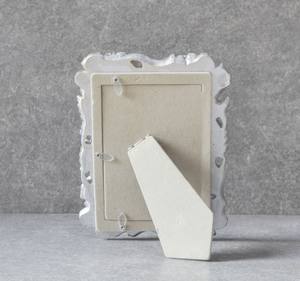 Cadre photo rectangulaire en laiton gaufré motif feuille d'argent, vertical/horizontal, écologique, léger, durable, décoratif antique - Product Image 3