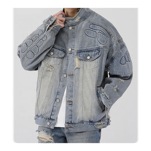 Custom Wholesale Men's Denim <b>Jacket</b> | Direct Factory Private Label Jean Coat - Product Image 4