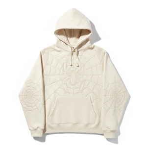 Sudadera con capucha personalizada al por mayor, de peso pesado, para hombre, con estampado de espuma, chándal unisex, forro polar, de fábrica - Product Image 3