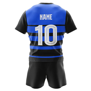 Uniforme de rugby, camiseta deportiva, pantalones cortos a juego, conjunto de dos piezas, ropa deportiva ligera y cómoda para entrenamiento de rugby, eventos de equipo - Product Image 4