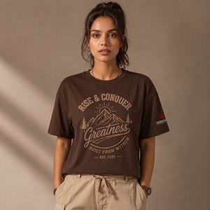 Camiseta de Mujer con Estampado Puff, Camiseta de Algodón con Diseño Gráfico Moderno, Estampado Puff, Ligera, Cómoda, Esencial para el Día a Día - Product Image 1