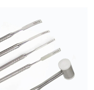 Ciseaux dentaires droits et courbés, ensembles d'osteotomes, instruments chirurgicaux, outils de sculpture osseuse dentaire - Product Image 5
