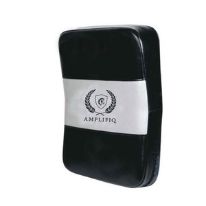 Heavy Leather <b>Kick</b> <b>Shield</b> for Boxing Training Durable Outer Cover Thick Padded Center Breathable Eco-Friendly Secure Hand Straps - Product Image 2