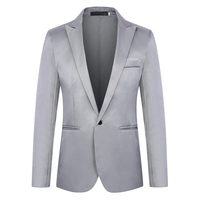 Blazer de mode pour homme, formel et décontracté, idéal pour les occasions tels que les banquets d'affaires et le port au bureau, veste de costume ajustée, petit costume