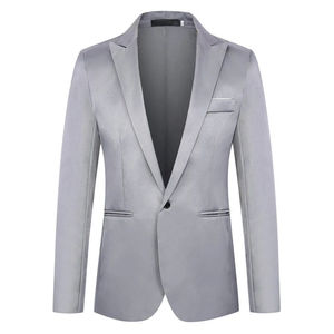 Blazer Formal de Negocios para Hombre, para Ocasiones Casuales como Banquetes Empresariales y Ropa de Oficina, Traje Ajustado, Talla Pequeña - Product Image 4
