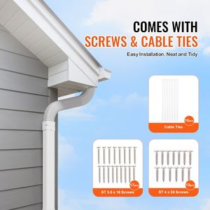 Copertura per Tubi di Condizionatori Mini Split in PVC Decorativo, 3 Pollici di Larghezza, 17,6 Piedi di Lunghezza, per 4 Condotti Diritti, Uso Domestico - Product Image 3