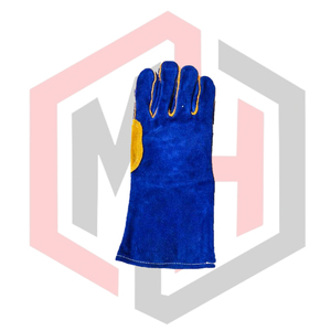 Gants de soudage en cuir bleu pour une sécurité totale, flexibles, respirants, résistants aux déchirures, isolants thermiquement - Product Image 3
