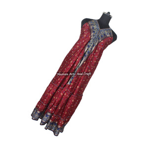 Colección de Verano 2026 de Ropa Femenina Estilo Hippie Boho, Vestido Largo de Seda Sari Vintage, Elegante Vestido de Noche sin Mangas para Damas - Product Image 1