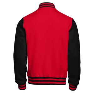 Chaqueta Universitaria de Béisbol Personalizada de Alta Calidad para Hombre, Chaqueta Varsity de Lana con Mangas de Cuero, Disponible en Varias Tallas - Product Image 3