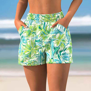 Pantalones Cortos Deportivos para Mujer, Elegantes, Sublimados, 100% Mezcla de Algodón, Estilo Harem, Transpirables, de Secado Rápido, Cintura Elástica, Estilo Hip Hop - Product Image 6