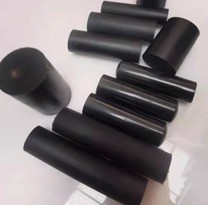 Natural Buffalo Horn Rod Round <b>Black</b> <b>Polished</b> Durable Craft Material for Knife Handle Pen Turning Cane Making - Product Image 1
