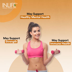 Extracto de Ashwagandha INLIFE (Withania Somnifera) >7% Anolides, Suplemento Ayurvédico 500mg, 60 Cápsulas Vegetarianas, Certificado GMP - Product Image 3