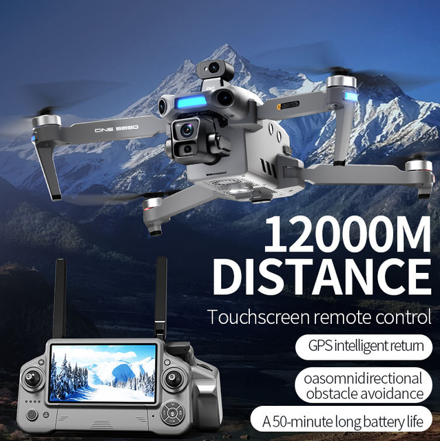 S880 Pro MAX GPS Omnidirectional Obstacle Avoidance One-click Airdrop 8K HD Camera Beginner-Friendly Foldable RC Plastic