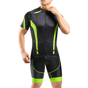 Popular Plus Size Men <b>Cycling</b> Jersey Set Half Sleeve Breathable Smart Fabric Quick Dry Bike Uniform - Product Image 3
