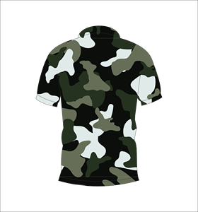 Camiseta Polo de Camuflaje Bosque Profundo, Manga Corta, Ropa Deportiva para Entrenamiento al Aire Libre - Product Image 1