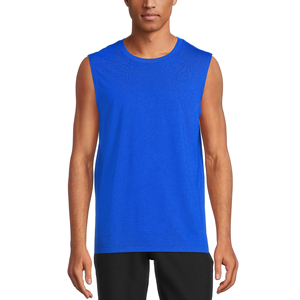 เสื้อกล้ามวิ่งผู้ชาย ระบายอากาศได้ดี ผ้าโพลีเอสเตอร์/คอตตอน คอกลม สไตล์ลำลองสปอร์ต ออกกำลังกาย ฟิตเนส ผ้าถักน้ำหนัก 120 กรัม - Product Image 3