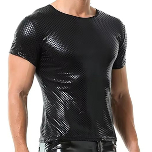 High Quality Genuine Leather Customized Breathable Embroidered Satin Woven Men's Plus Size Casual <b>Shirts</b>-Good Price - Product Image 2