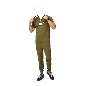 Tenue d'opération personnalisée en toile respirante à séchage rapide pour cliniques médicales, infirmières, dentistes et salons de beauté, avec logo personnalisé, unisexe - Product Image 2