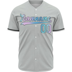 Maillot de baseball respirant à séchage rapide - Chemise de baseball boutonnée pour garçons, tenue d'équipe, maillot de baseball et de softball pour hommes - Product Image 5