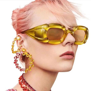 Petal Irregular <b>Sunglasses</b> New European and American <b>Sunglasses</b> Ins Show Personality Candy <b>Sunglasses</b> - Product Image 1