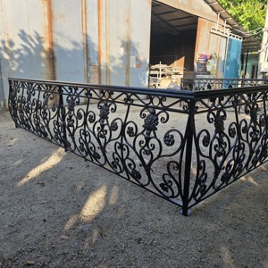 Custom Wrought Iron Railing Designs: Luxurious Handcrafted Ornamental Metal Stair & Balcony Railings to Enhance Your Property Va - Product Image 3