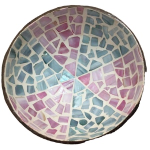 Cuencos lacados de coco con diseño personalizado, cuencos lacados de coco de Vietnam, con perlas incrustadas - Product Image 1