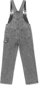 <b>Women</b> High Waist Denim <b>Overall</b> Jumpsuit Solid Color Loose Fit Full Length Wide Leg Casual Breathable All Seasons Wear - Product Image 4