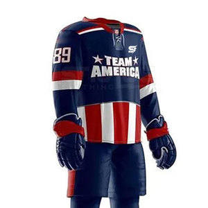 Hot Sale Eco-Friendly Lightweight Breathable Polyester Ice Hockey Uniform with Modern <b>Athletic</b> Design Customizable Colors Sizes - Product Image 4