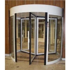 Meilleur fabricant de portes tournantes automatiques pour hôtels, système élégant en verre trempé imperméable pour entrées de luxe - Product Image 3