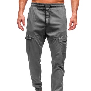 Pantalon cargo streetwear OEM délavé pour hommes, coupe large et droite, multi-poches, style workwear - Product Image 6