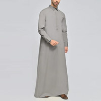 Pakaian Islami Pria Cepat Kering yang Modis, Jubbah Thobe Desain Baru 2026, Jubba Bernapas untuk Dijual, Saudi Arabia thobe / thawb