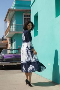 Stylish Rayon Long Dress Weekend Outings Ladies Rayon Fashion Dress - Product Image 2