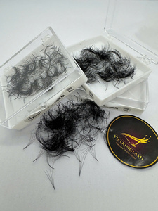 ขนตาปลอมแบบพัดสำเร็จรูป Heat Bonded  3D 4D 6D 8D 0.07 CC/DD/M/L Curl  ขนมิงค์เทียม  รับทำโลโก้ตามสั่ง - Product Image 5