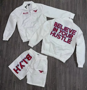 Conjunto Corto de Chaqueta Cortavientos para Hombre con Diseño y Logotipo Personalizados, Ligero y Transpirable, de Nailon, a Bajo Precio - Product Image 6