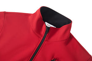 Veste à capuche de couleur unie d'automne avec logo personnalisé, imperméable, coupe-vent, veste softshell pour la randonnée en plein air pour hommes - Product Image 3