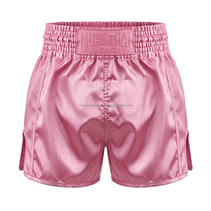 Shorts de boxe Muay Thai et de kickboxing MMA unisexes OEM personnalisés Vivouge Industries en satin 100 % polyester 220g légers - Product Image 3