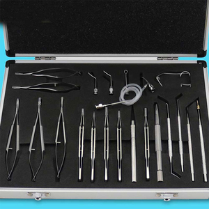 21 Pcs Cataract Ophthalmic Set, Premium Stranded Micro Surgical <b>Instruments</b>, Ophthalmic Sterilization Tray Used in Eyes Surgey - Product Image 2