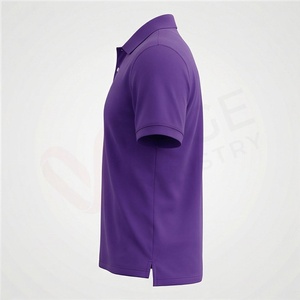 Polo en tricot à manches courtes pour homme, couleur unie, coupe classique, design boutonné - Product Image 3