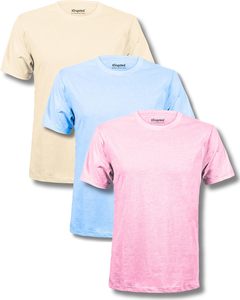 T-shirt unisexe personnalisable en tissu Dobby polyester/coton durable 240 g/m², lavé, uni, élégant, décontracté et anti-UV - Product Image 3